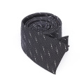Skinny Silk Woven Neck Tie Anchor Square End Necktie